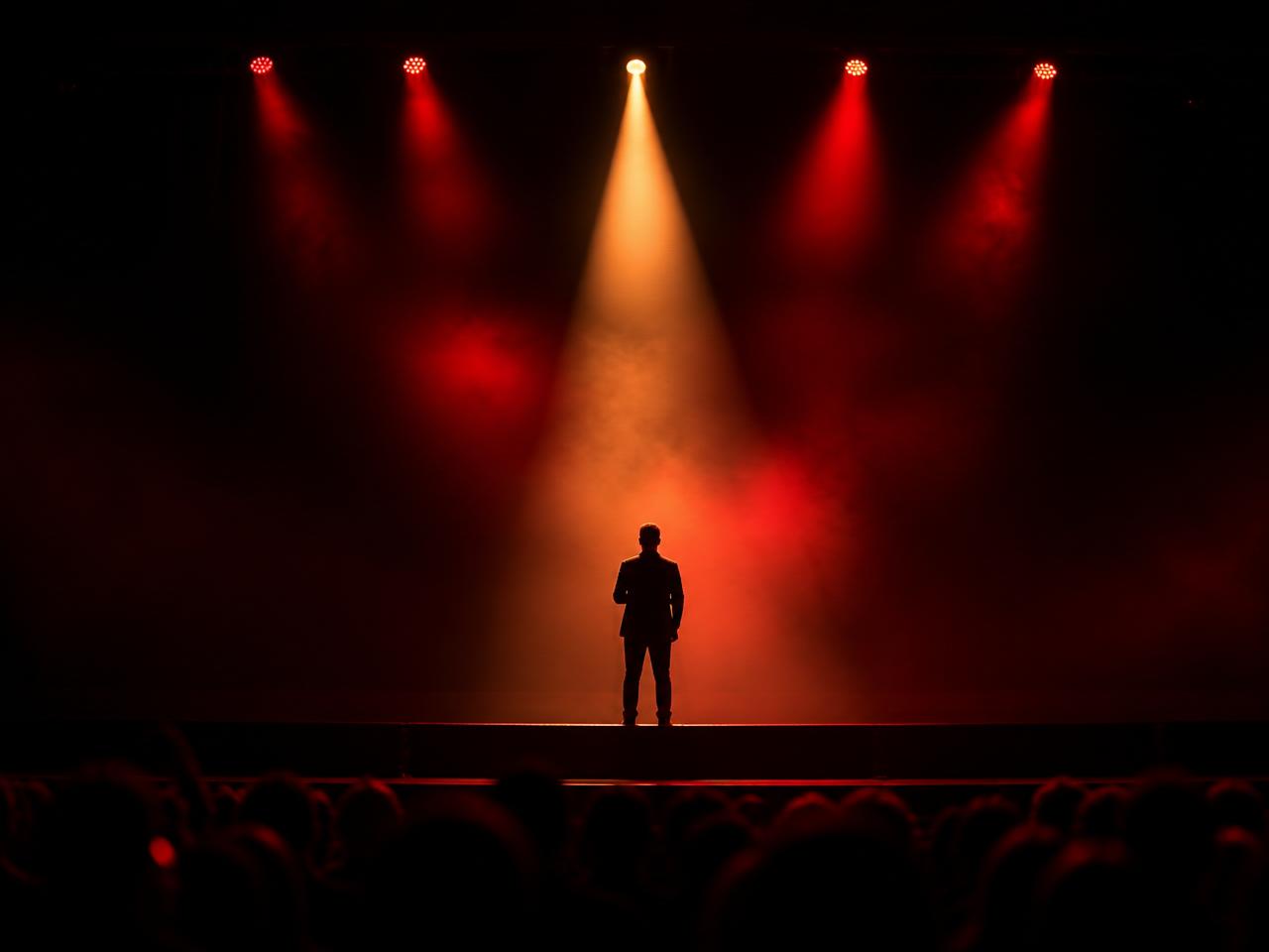 Nick Santonastasso speaking to a live audience